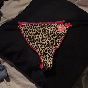 PINK Cheetah Thong